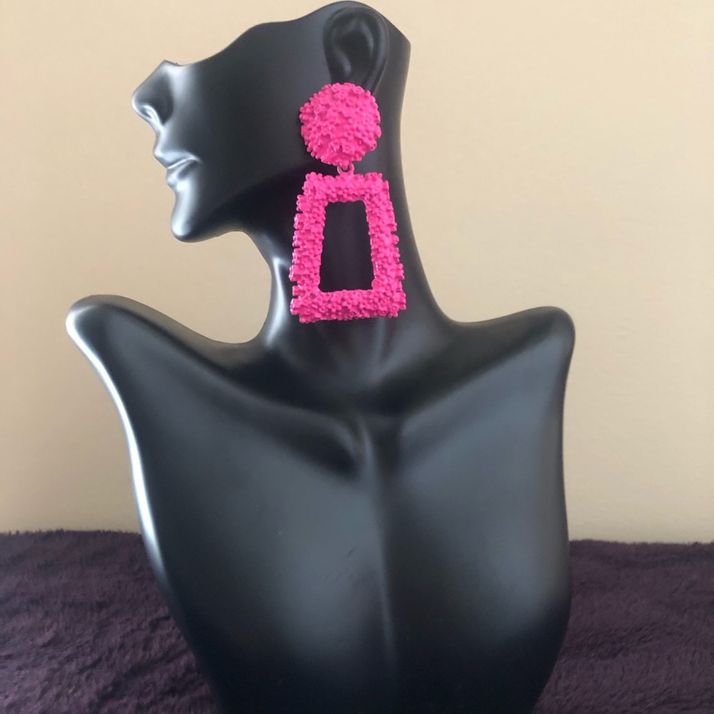 Pink Fashion Earrings